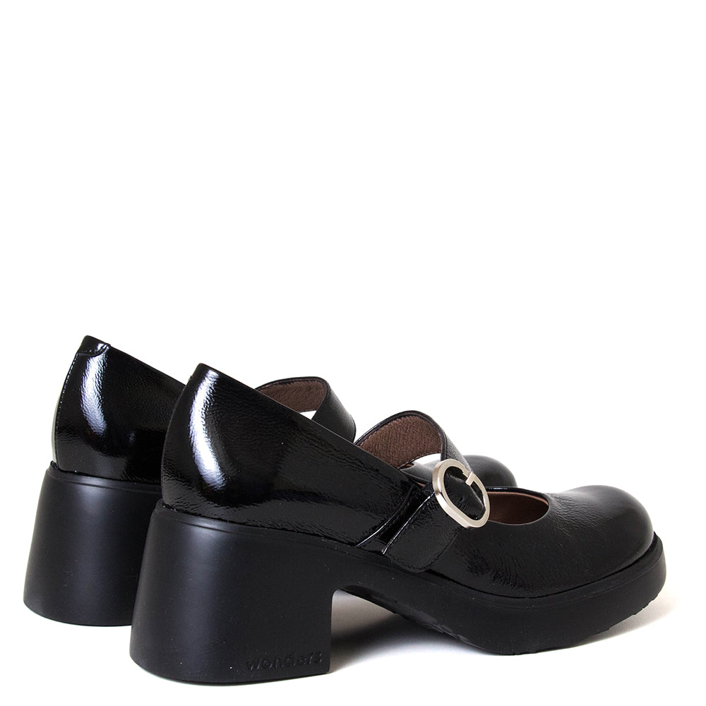 Banosa Women's Platform Leather Mary Jane