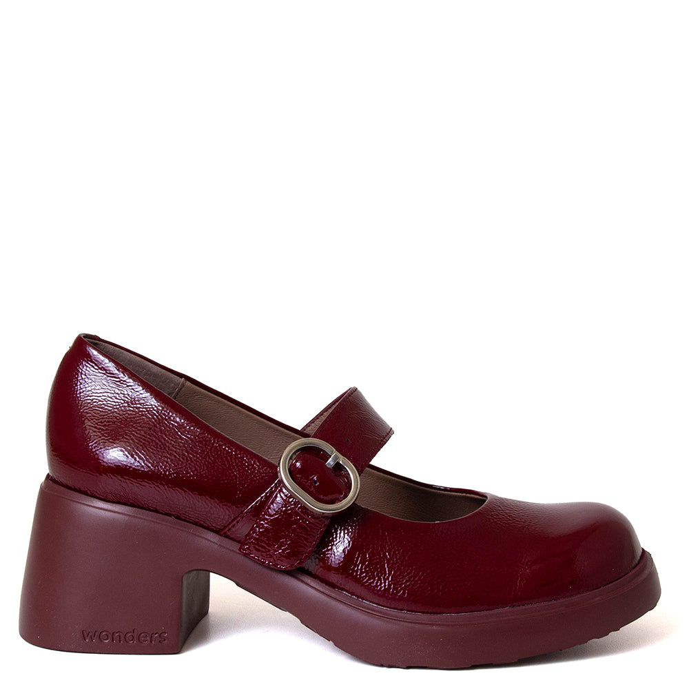 Banosa Women's Platform Leather Mary Jane