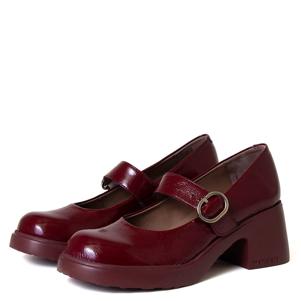 Banosa Women's Platform Leather Mary Jane