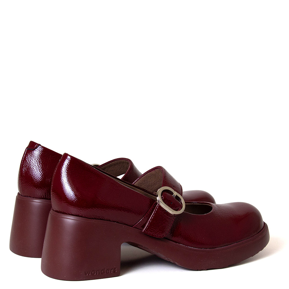 Banosa Women's Platform Leather Mary Jane