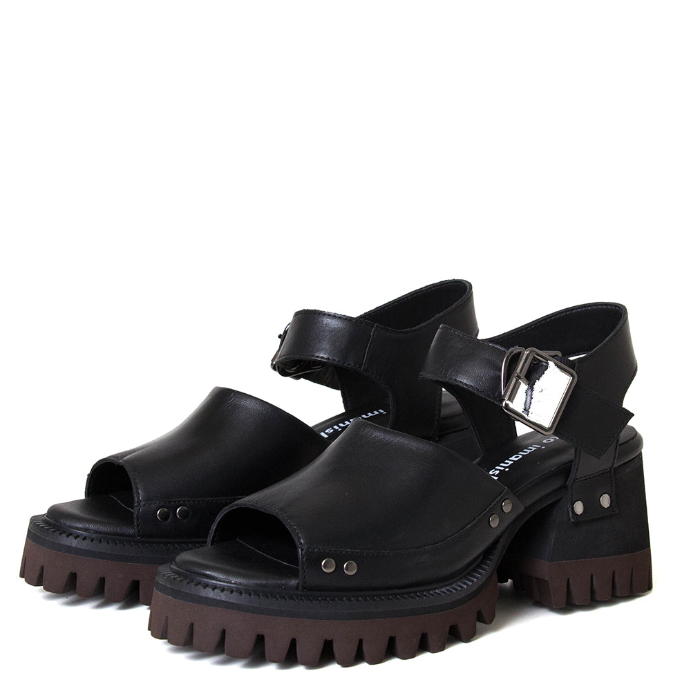 ★お値下げ★yuko imanishi +/platform sandals yuko imanishi + Ryna Women's Platform Leather Sandal 2⅞ in Black