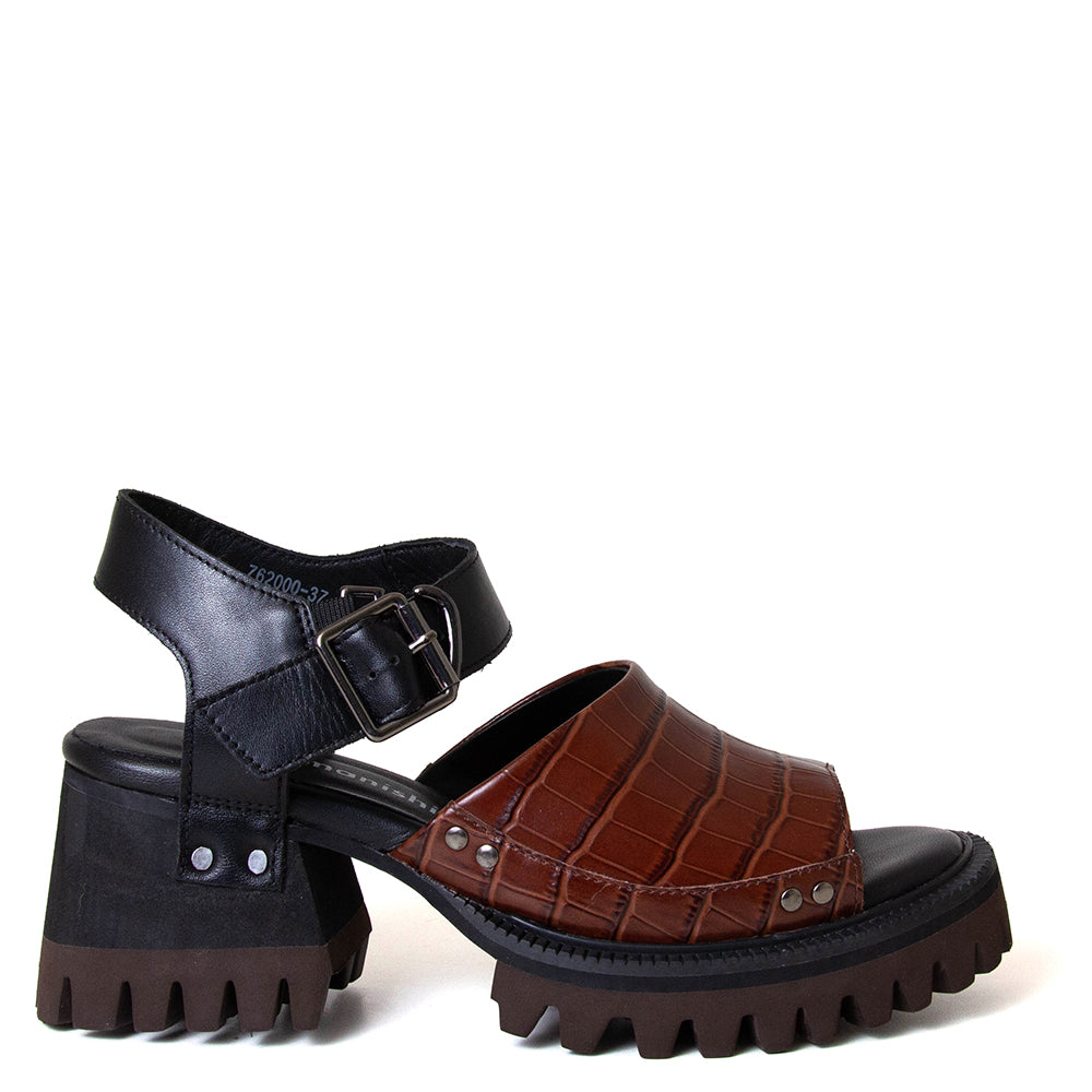 Ryna Women's Platform Leather Sandal