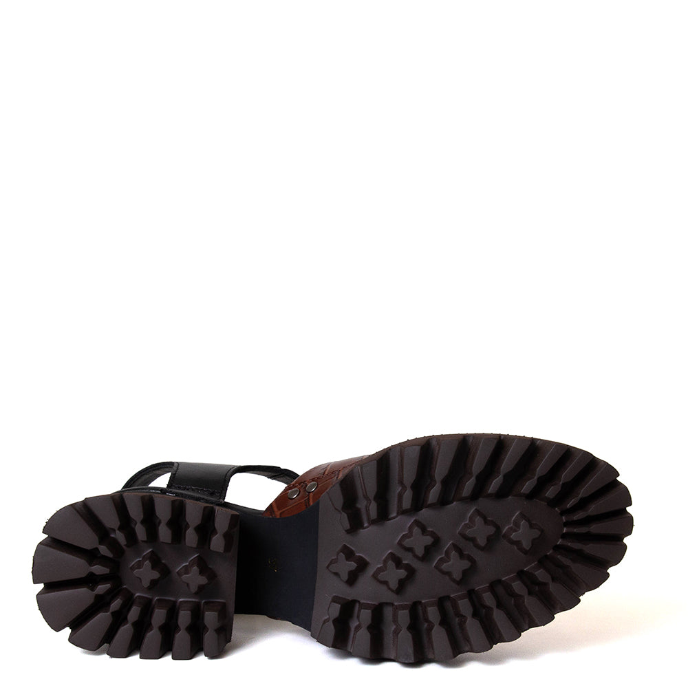 Ryna Women's Platform Leather Sandal