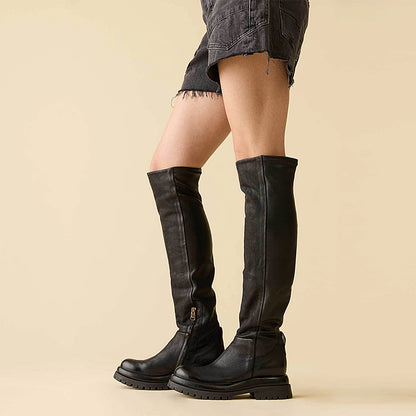 Devy Women's Leather Over-The-Knee Boot