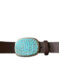 Turquoise Buckle Blue Belt