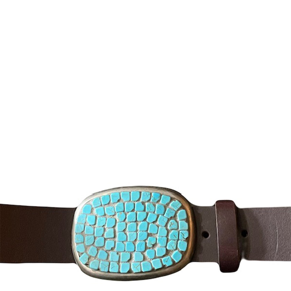 Turquoise Buckle Blue Belt