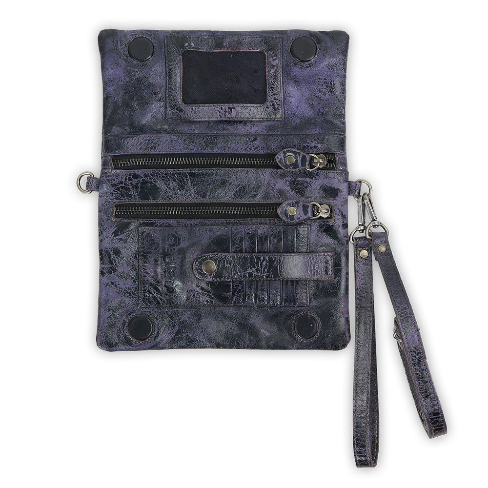 Cadence Leather Wallet / Clutch / Crossbody Bag