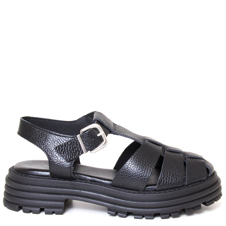 Delfina Women's Platform Leather Sandal
