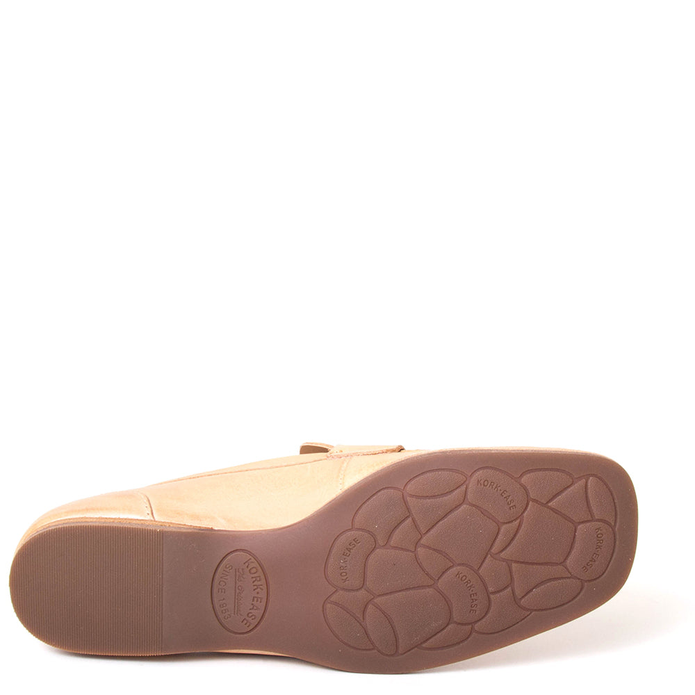 KorkEase KE0015203 Pisa. Women's flat penny loafer in natural leather Bulo